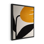 Abstract Flora - yellow Framed Canvas Print Gallery Image 2