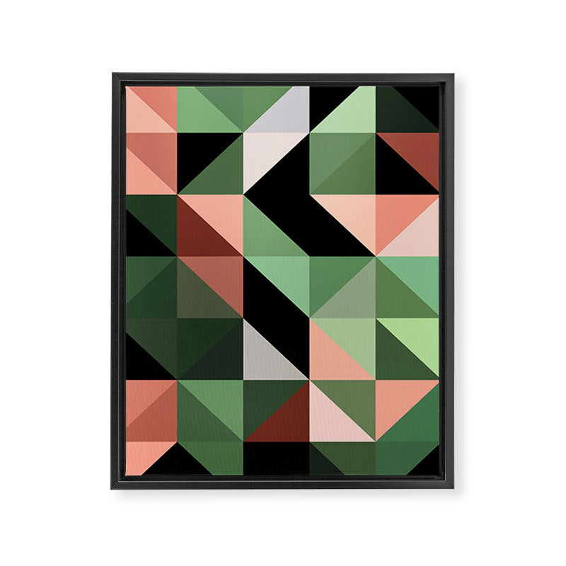 Abstract Geometric - desert Framed Canvas Print Gallery Image 6