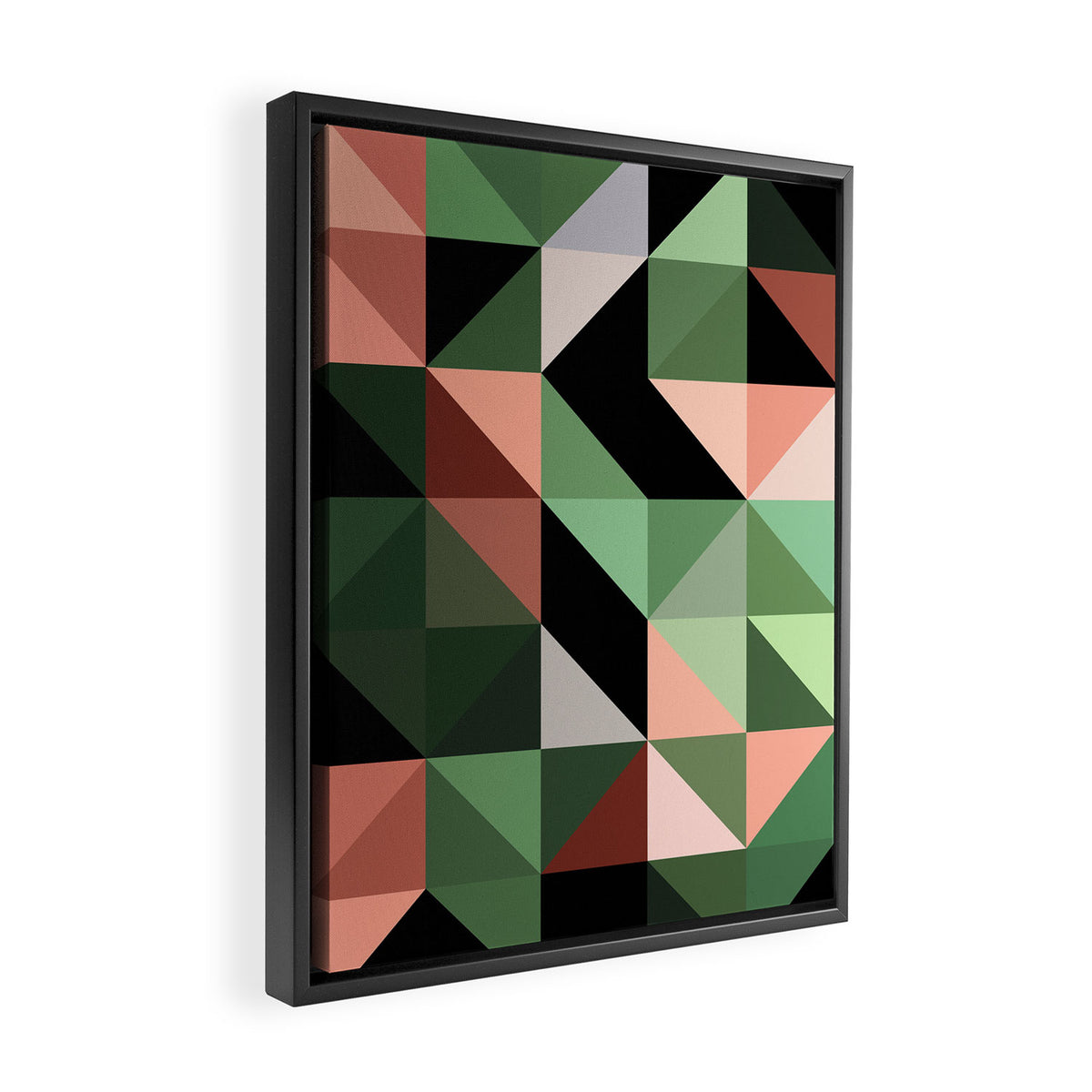 Abstract Geometric - desert Framed Canvas Print Gallery Image 2