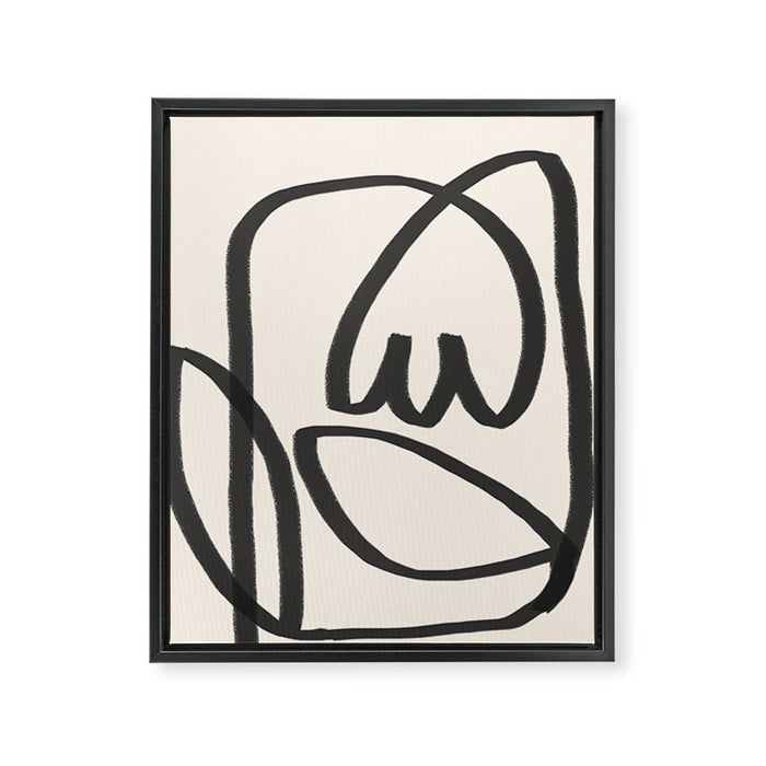 Abstract Tulip Framed Canvas Print Gallery Image 1