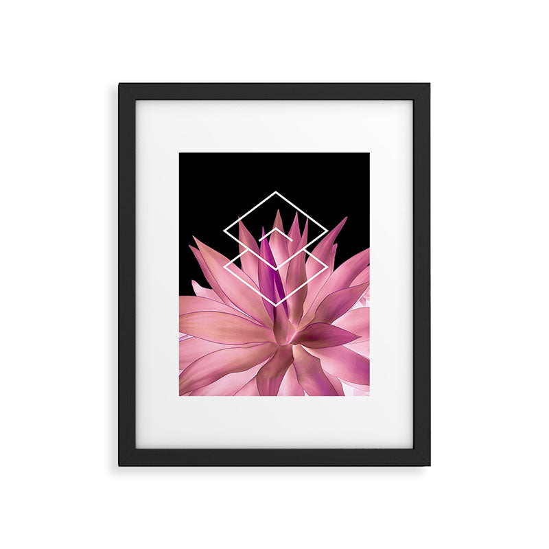 Agave geometrics III - pink Framed Art Print Gallery Image 5