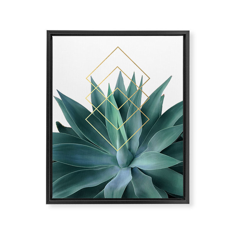 Agave geometrics Framed Canvas Print Gallery Image 8