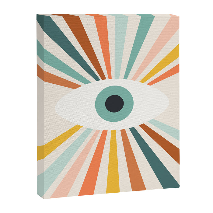 All Seeing Evil Eye - earthy Canvas Print Gallery Image 1