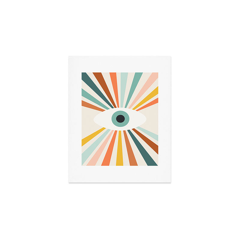 All Seeing Evil Eye - earthy Art Print Gallery Image 1