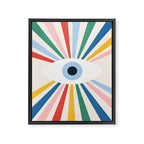 All Seeing Evil Eye - primary Framed Canvas Print Gallery Image 6
