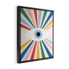 All Seeing Evil Eye - primary Framed Canvas Print Gallery Image 2