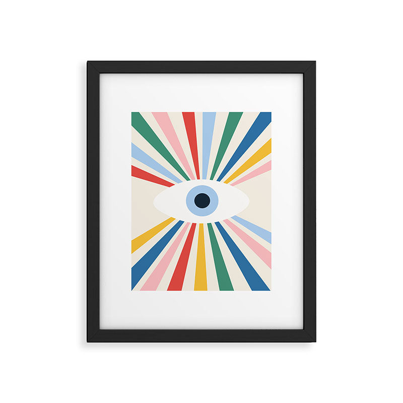 All Seeing Evil Eye - primary Framed Art Print Gallery Image 5