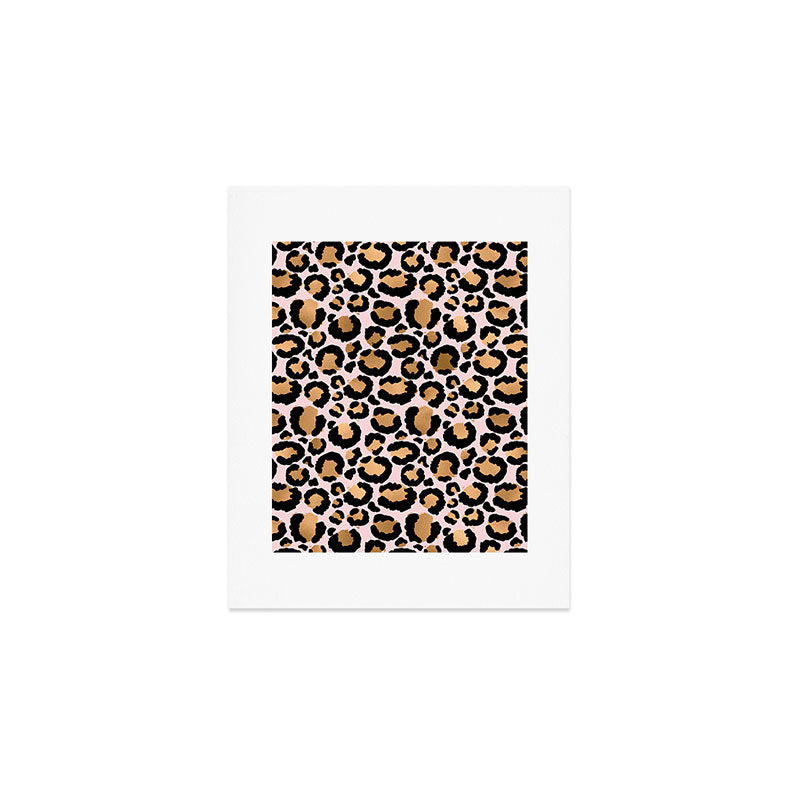 Animal print - pink copper Art Print Gallery Image 1