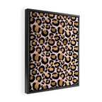 Animal print - pink copper Framed Canvas Print Gallery Image 2