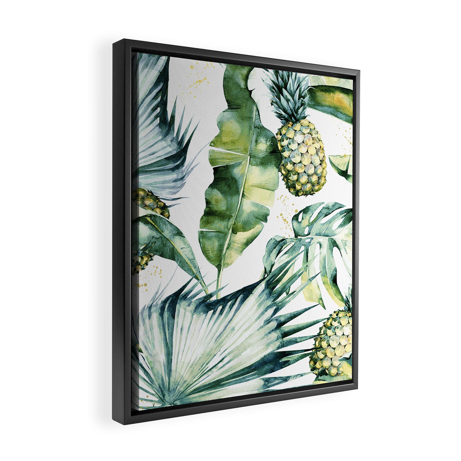 Bahamas - golden Framed Canvas Print Gallery Image 2