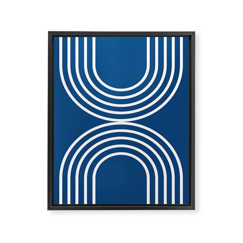 Balance - blue Framed Canvas Print Gallery Image 6
