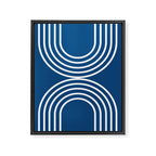 Balance - blue Framed Canvas Print Gallery Image 6