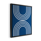Balance - blue Framed Canvas Print Gallery Image 2