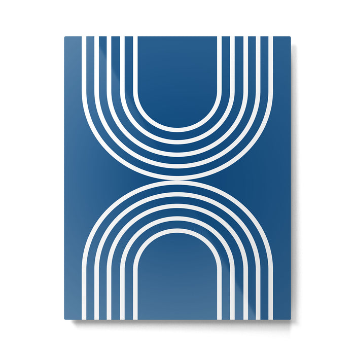 Balance - blue Metal Print Gallery Image 1