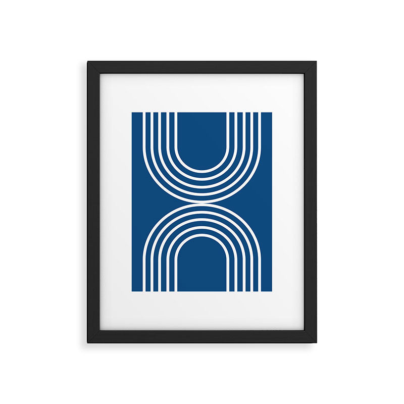 Balance - blue Framed Art Print Gallery Image 5