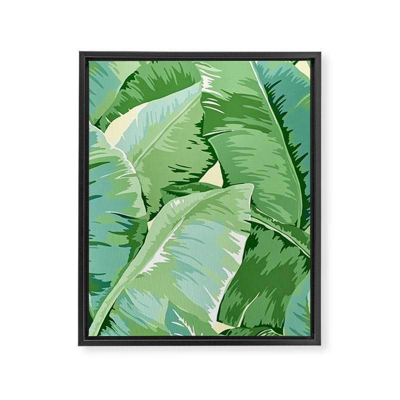 Banana leaf grandeur Framed Canvas Print Gallery Image 6