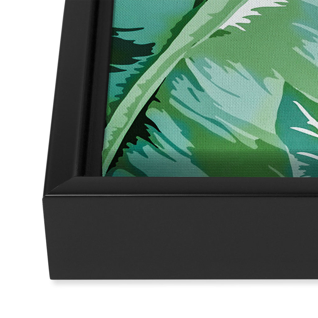Banana leaf grandeur II Framed Canvas Print Gallery Image 3