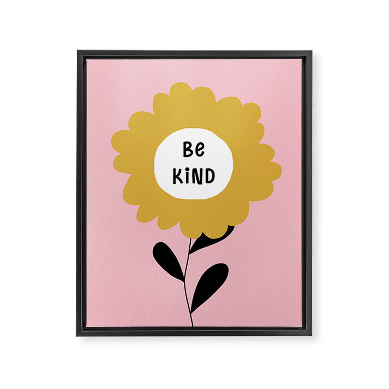 Be Kind Framed Canvas Print Gallery Image 6