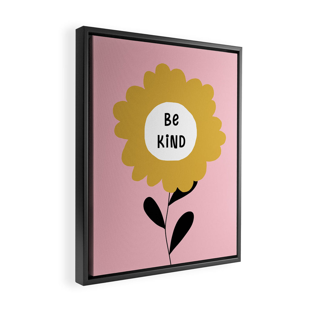 Be Kind Framed Canvas Print Gallery Image 2