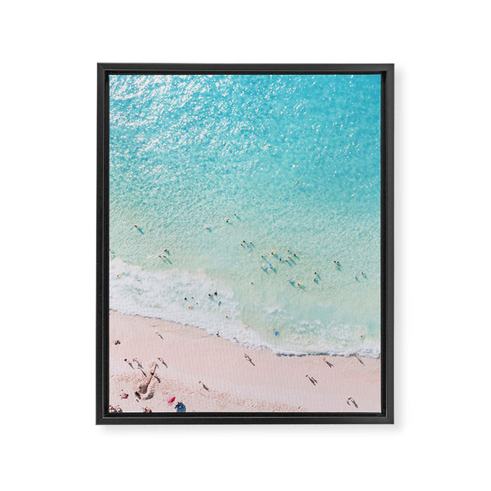 Beach Sunday Framed Canvas Print Gallery Image 1