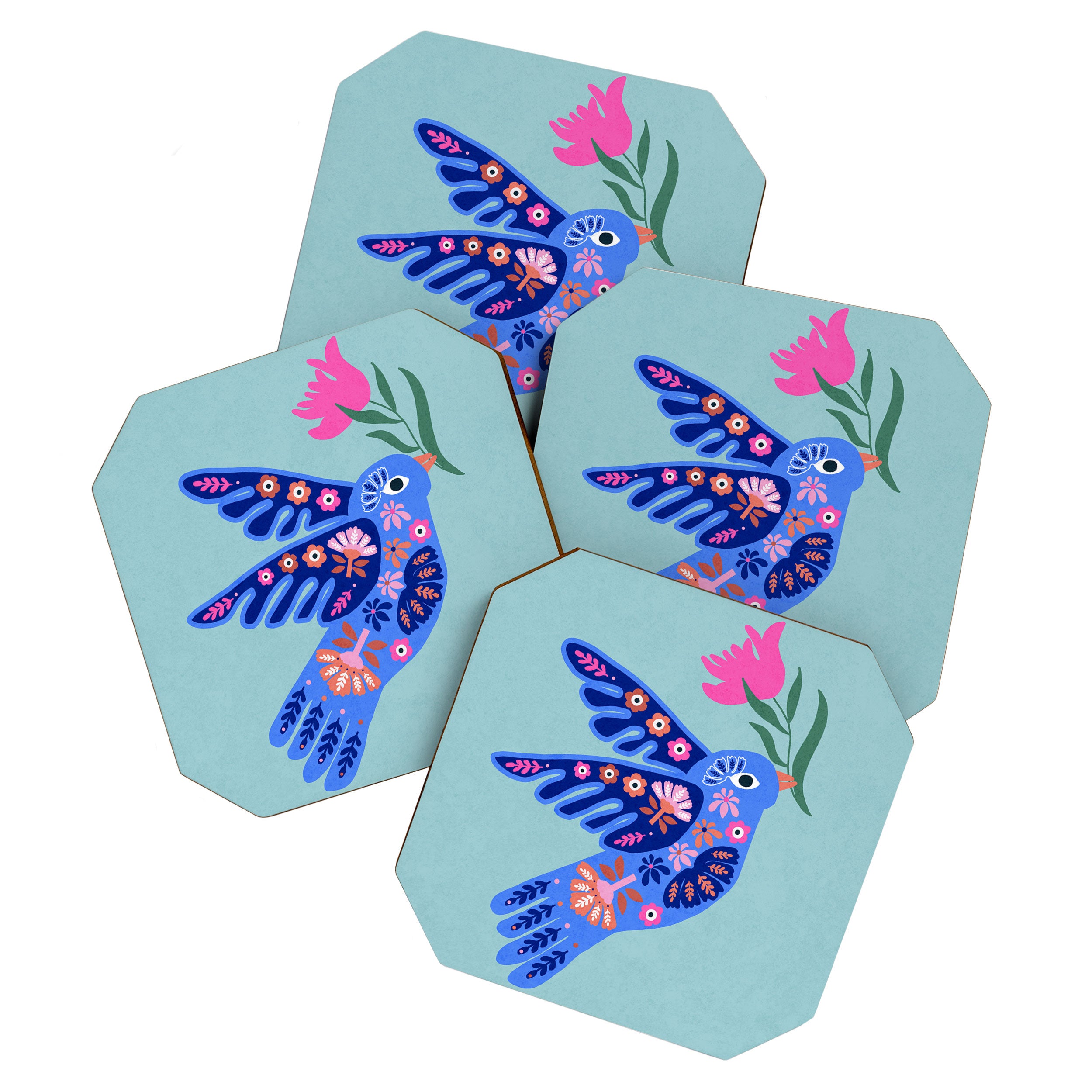 Bird and Bloom Coaster Gallery Image 1