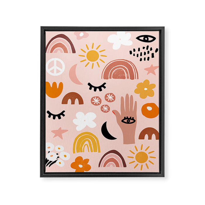 Boho mystic Framed Canvas Print Gallery Image 1