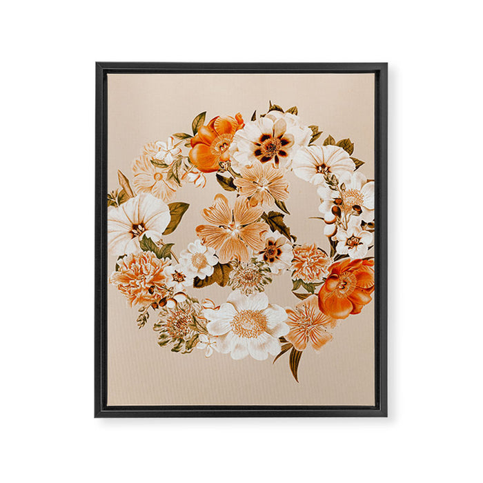 Botanica Peace sign - bohemian Framed Canvas Print Gallery Image 1