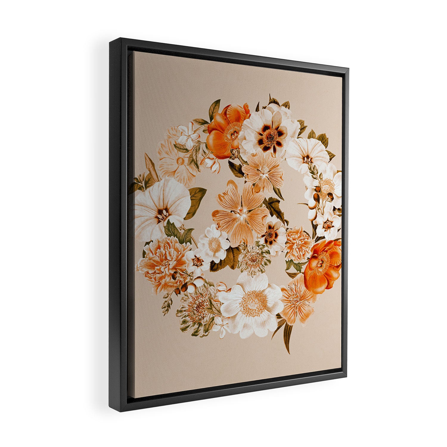 Botanica Peace sign - bohemian Framed Canvas Print Gallery Image 2