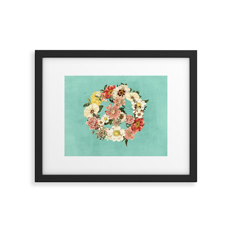 Botanica Peace sign Framed Art Print Gallery Image 4