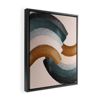Brushstroke rainbows Framed Canvas Print Gallery Image 2