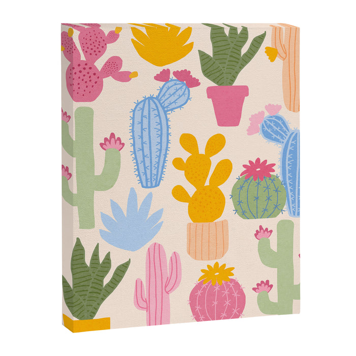 Cactus Garden - pastel Canvas Print Gallery Image 1
