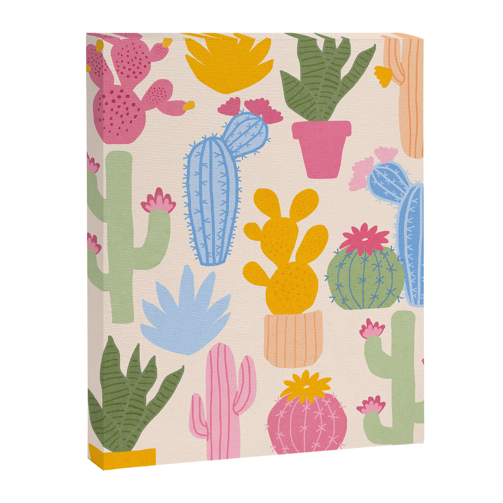 Cactus Garden - pastel Canvas Print Gallery Image 6
