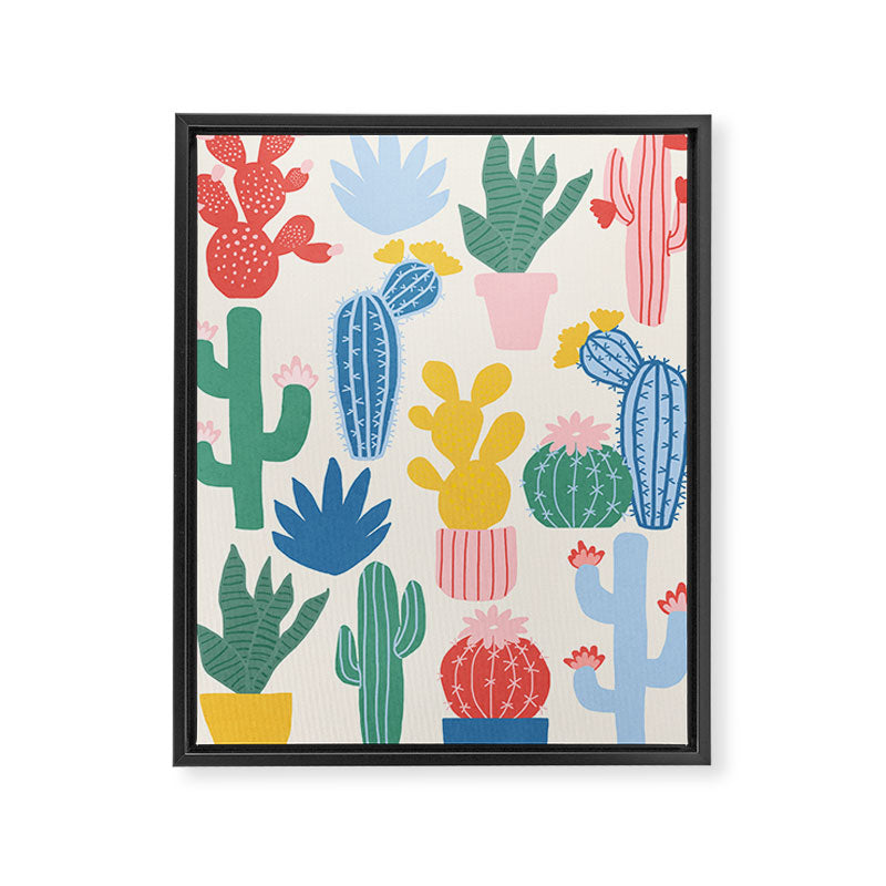 Cactus Garden - primary Framed Canvas Print Gallery Image 6