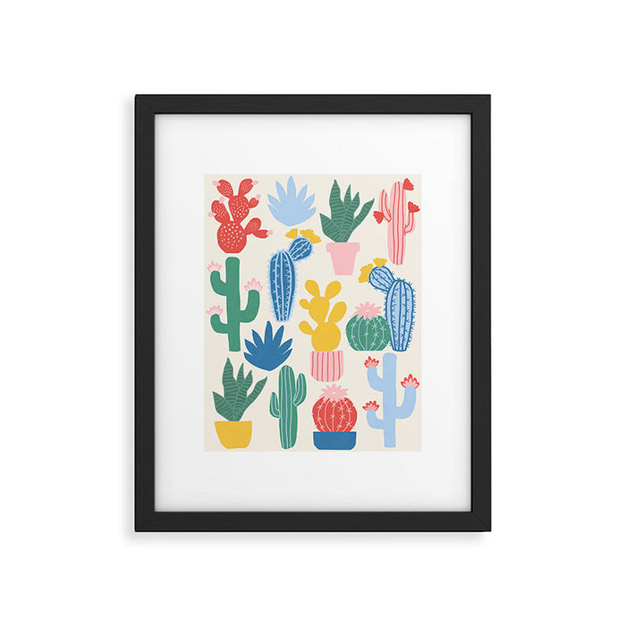 Cactus Garden - primary Framed Art Print Gallery Image 1