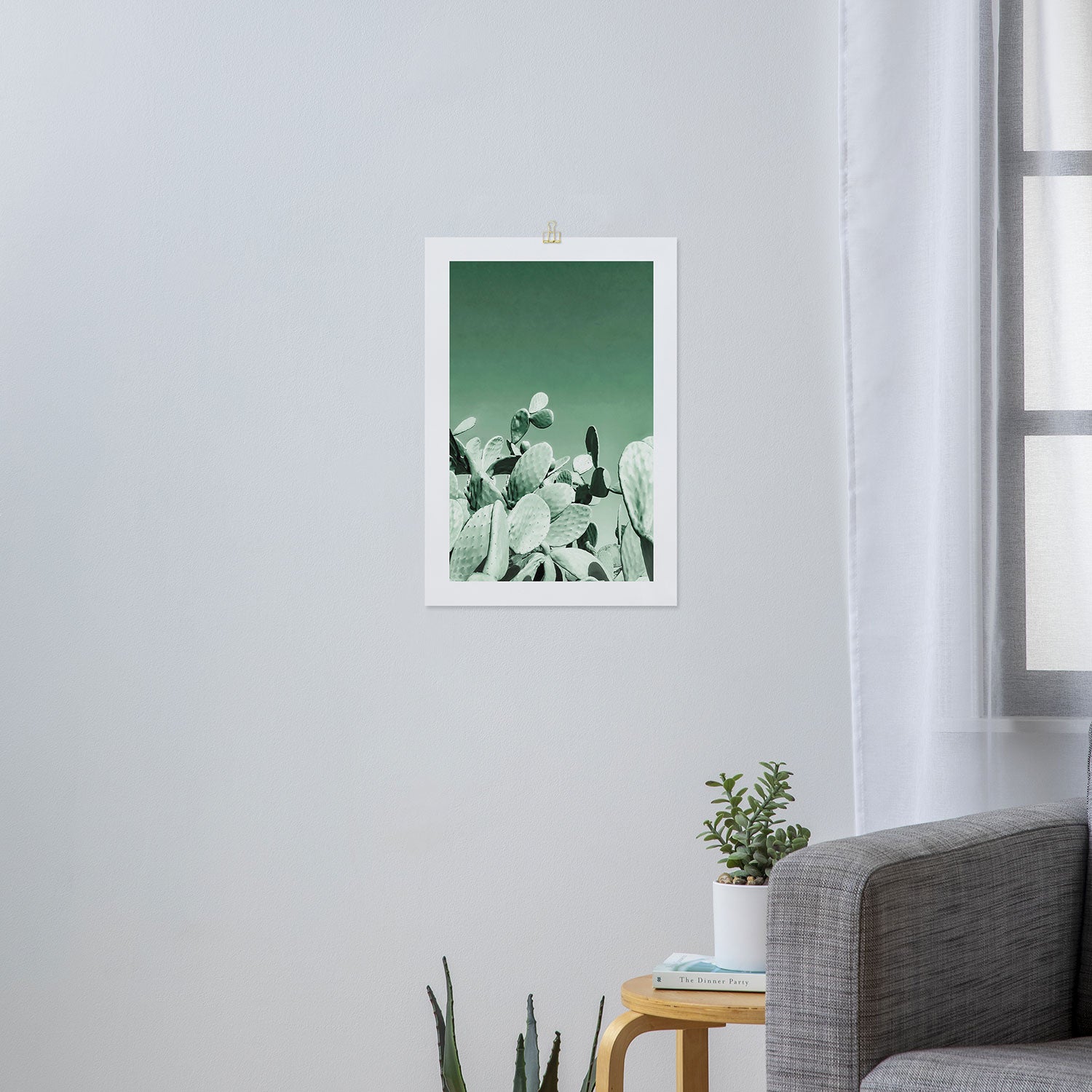 Cactus prickly pear Art Print Gallery Image 3