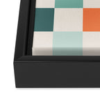 Check mate - earthy Framed Canvas Print Gallery Image 3