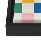 Check mate - primary Framed Canvas Print Gallery Image 3