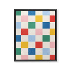 Check mate - primary Framed Canvas Print Gallery Image 8