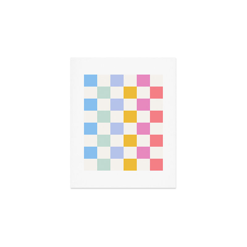 Check mate - rainbow Art Print Gallery Image 1