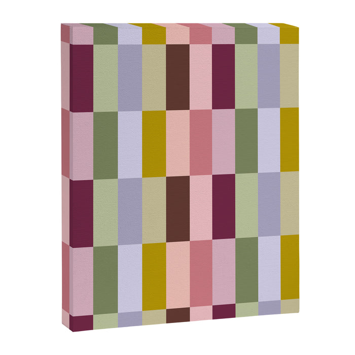 Checker block tiles - eclectic Canvas Print Gallery Image 1