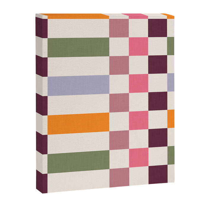 Checker Grid - eclectic Canvas Print Gallery Image 1