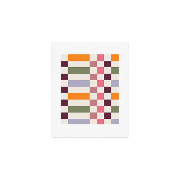 Checker Grid - eclectic Art Print Gallery Image 1