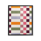 Checker Grid - eclectic Framed Canvas Print Gallery Image 8