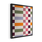 Checker Grid - eclectic Framed Canvas Print Gallery Image 2