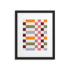 Checker Grid - eclectic Framed Art Print Gallery Image 6