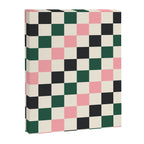 Checker racing stripes - green pink Canvas Print Gallery Image 8