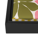 Checkered Carefree Blooms Framed Canvas Print Gallery Image 3