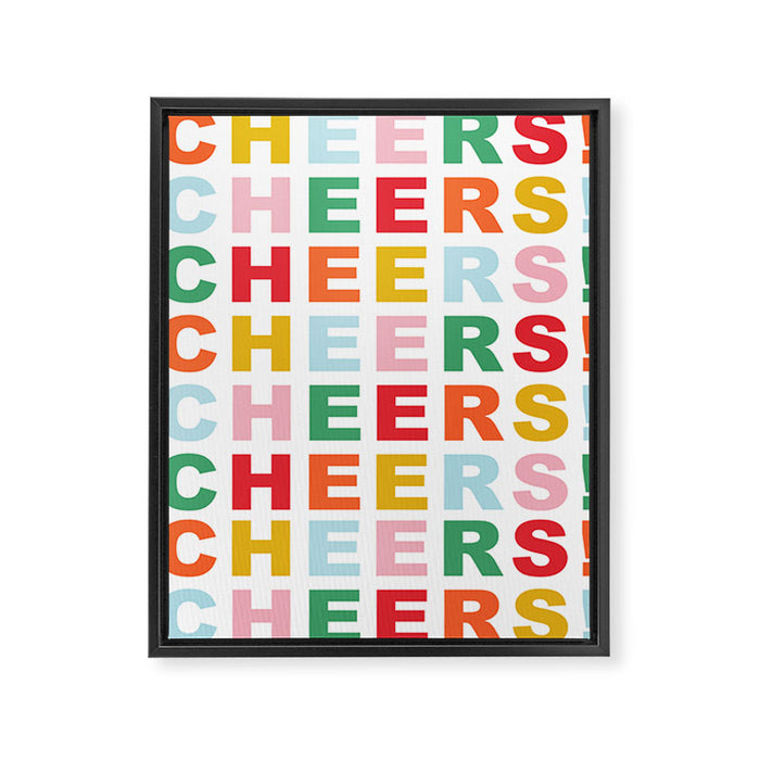 Cheers! Framed Canvas Print Gallery Image 1