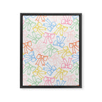 Cheery Bow Lines Framed Canvas Print Gallery Image 6
