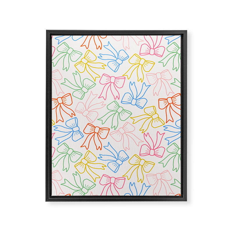 Cheery Bow Lines Framed Canvas Print Gallery Image 6